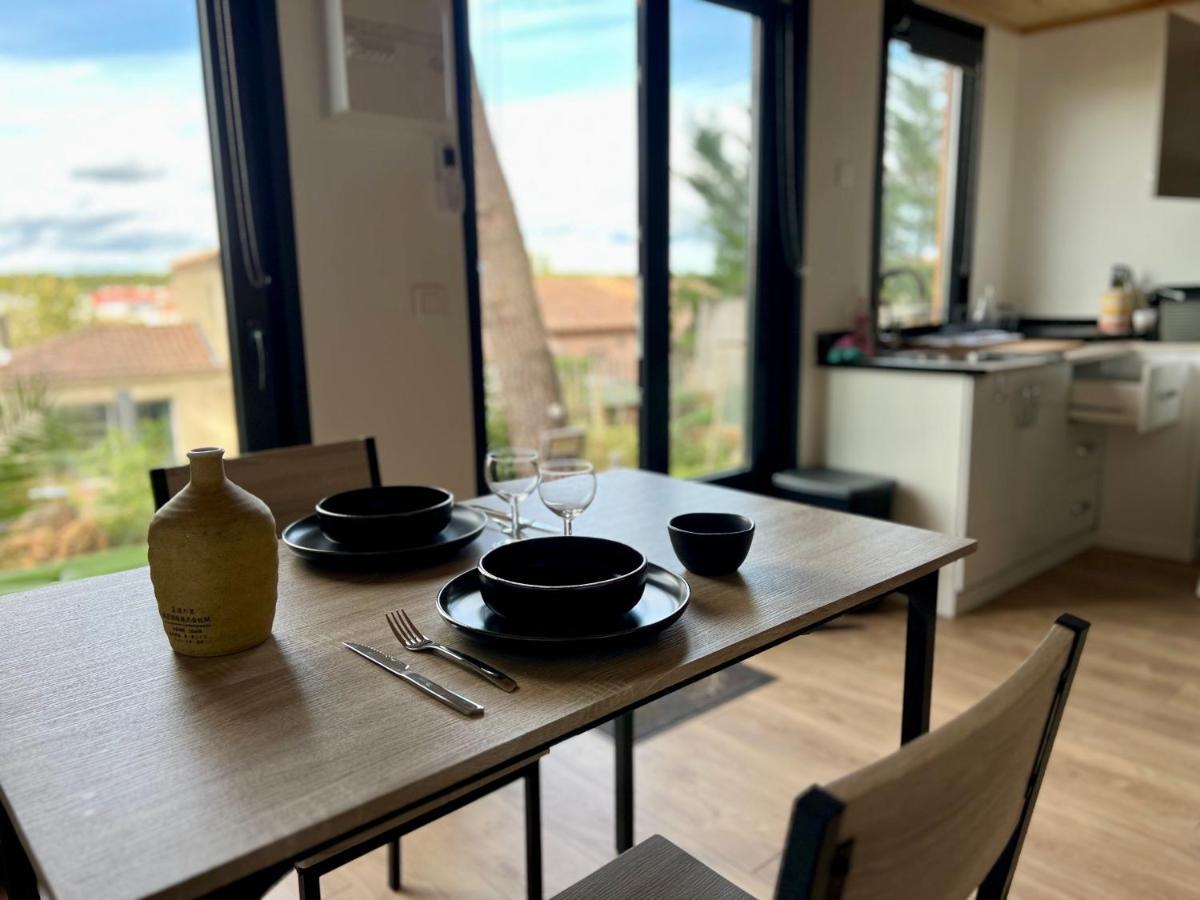 Charmant Studio Lodge Climatise Avec Jardin Et Vue Sur Le Pic Saint Loup Jacou Eksteriør bilde