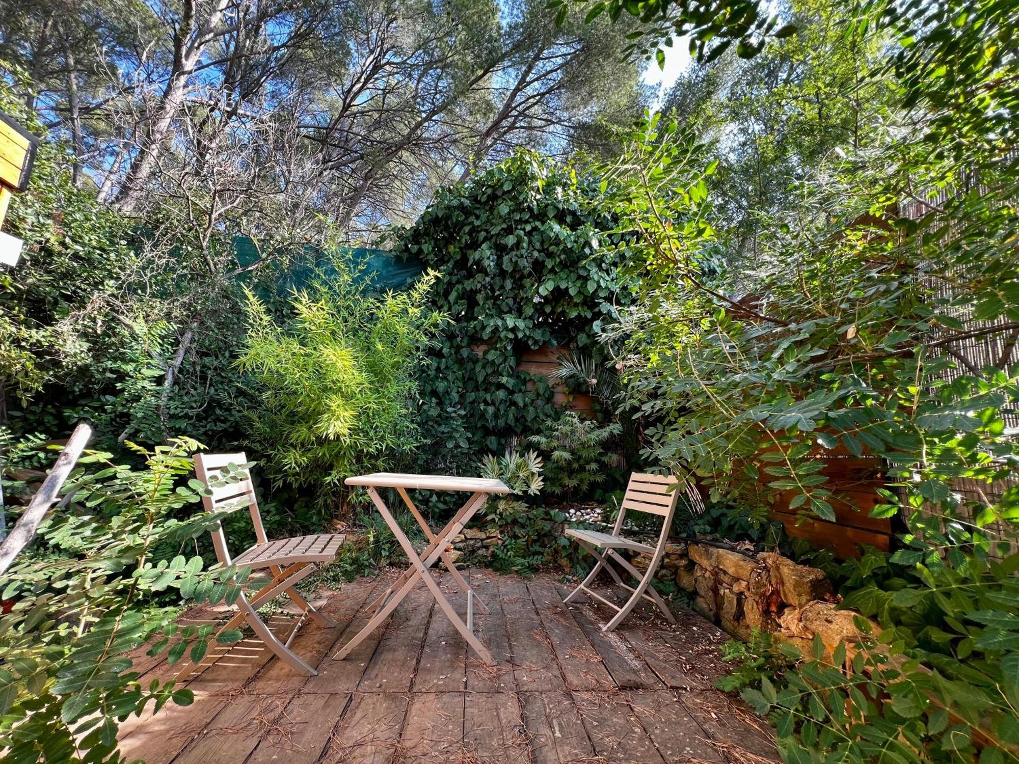 Charmant Studio Lodge Climatise Avec Jardin Et Vue Sur Le Pic Saint Loup Jacou Eksteriør bilde